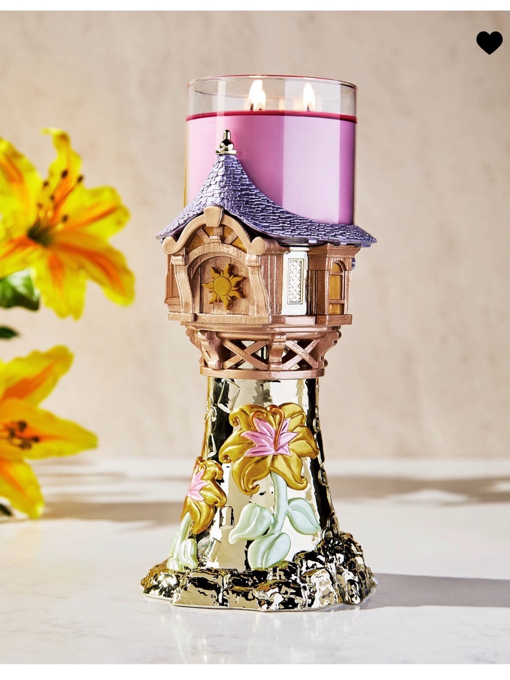 Bath and Body Works RAPUNZEL TOWER PEDESTAL DISNEY PRINCESS COLLECTION New